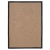 Black Border Jute Rug - Juliette Black -Kukoon Rugs Store Juliette Black Cotton Border Jute Beige Plain Woven Overhead SQ 3761 Rug