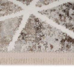 Soft Beige Geometric Rug - Valo 14 Soft Beige Geometric Rug - Valo -Kukoon Rugs Store Keisa Valo details 01169