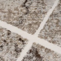 Soft Beige Geometric Rug - Valo 15 Soft Beige Geometric Rug - Valo -Kukoon Rugs Store Keisa Valo details 01171