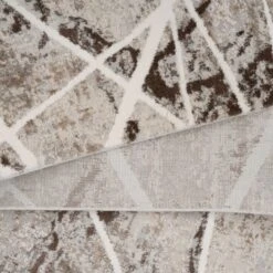 Soft Beige Geometric Rug - Valo 17 Soft Beige Geometric Rug - Valo -Kukoon Rugs Store Keisa Valo details 01195