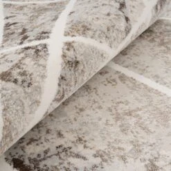 Soft Beige Geometric Rug - Valo 12 Soft Beige Geometric Rug - Valo -Kukoon Rugs Store Keisa Valo details 01200