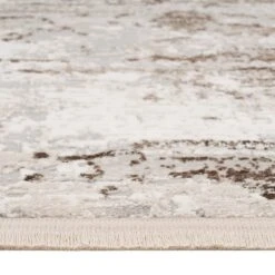 Soft Beige Modern Distressed Rug - Zoya -Kukoon Rugs Store Keisa Zoya details 00919