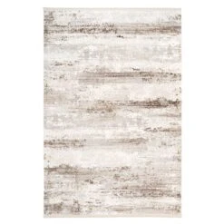 Soft Beige Modern Distressed Rug - Zoya