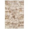 Distressed Brushstroke Beige Rug - Farah -Kukoon Rugs Store Ludlow Farah Beige 05543