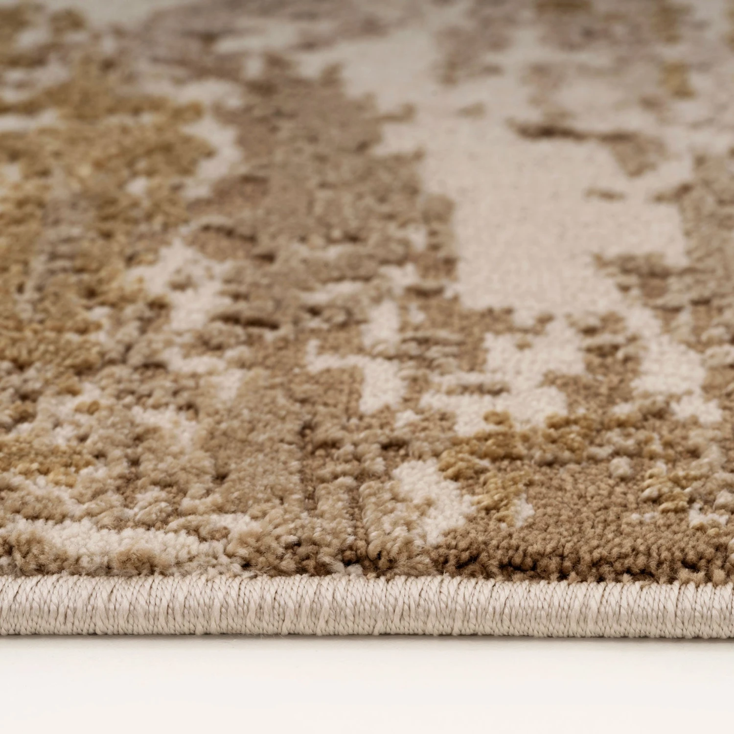Distressed Brushstroke Beige Rug - Farah 7 Distressed Brushstroke Beige Rug - Farah - Image 5