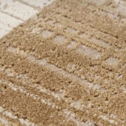 Beige Neutral Border Runner Rug -Kukoon Rugs Store Ludlow Layla Beige RR overhead SQ 5B2 5D