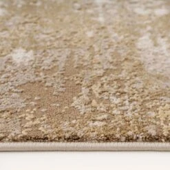 Distressed Beige Living Room Area Rug - Monroe -Kukoon Rugs Store Ludlow Monro Beige overhead SQ 5B4 5D