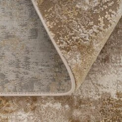 Distressed Beige Living Room Area Rug - Monroe -Kukoon Rugs Store Ludlow Monro Beige overhead SQ 5B5 5D