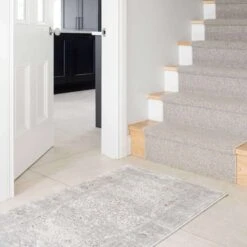 Vintage Grey Washed Effect Bedroom Rug -Kukoon Rugs Store Ludlow 20soft 20living 20room 20rug 20 59 5B2 5D