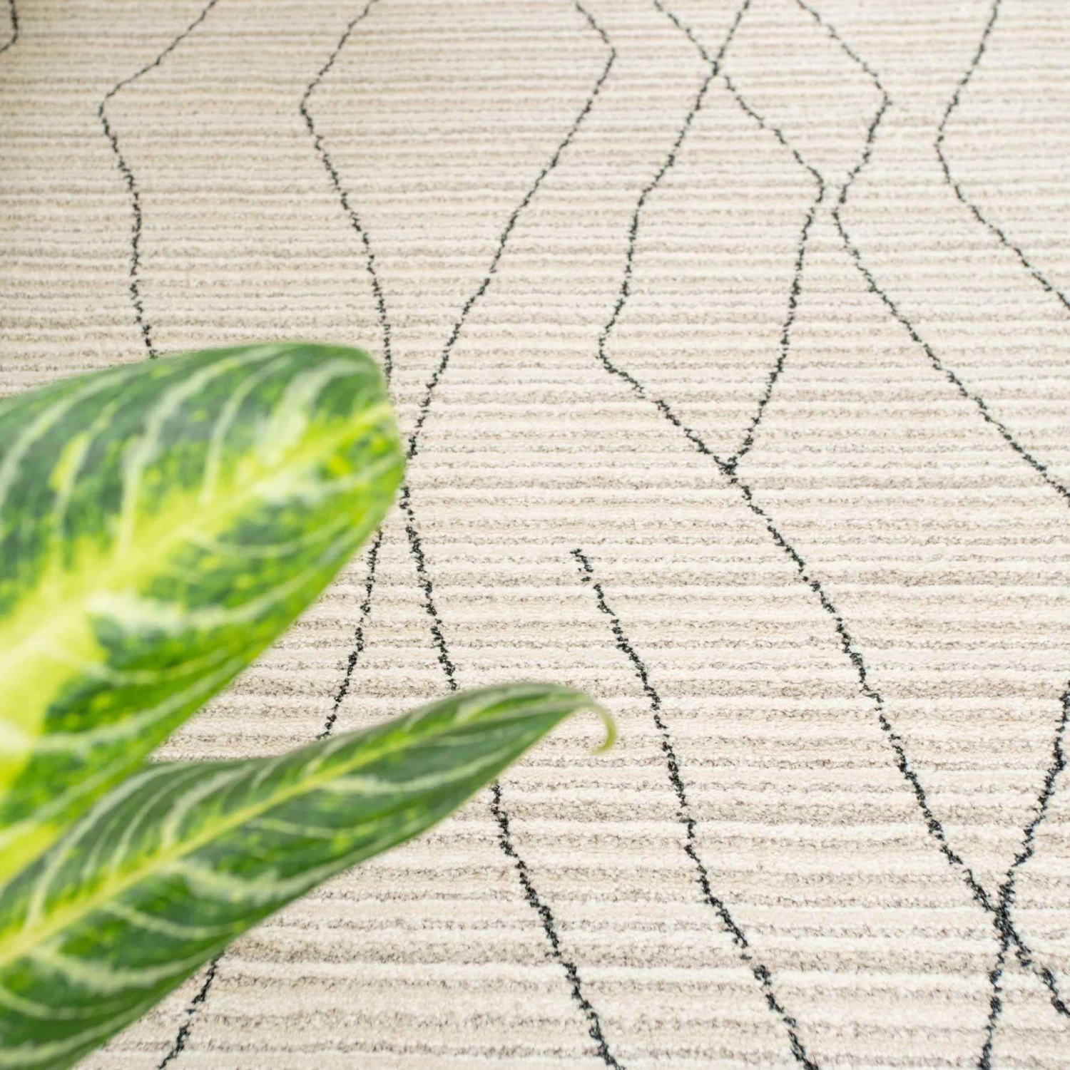 Cosy Soft Abstract Lined Beige Moroccan Berber Runner Rug 4 Cosy Soft Abstract Lined Beige Moroccan Berber Runner Rug - Image 2