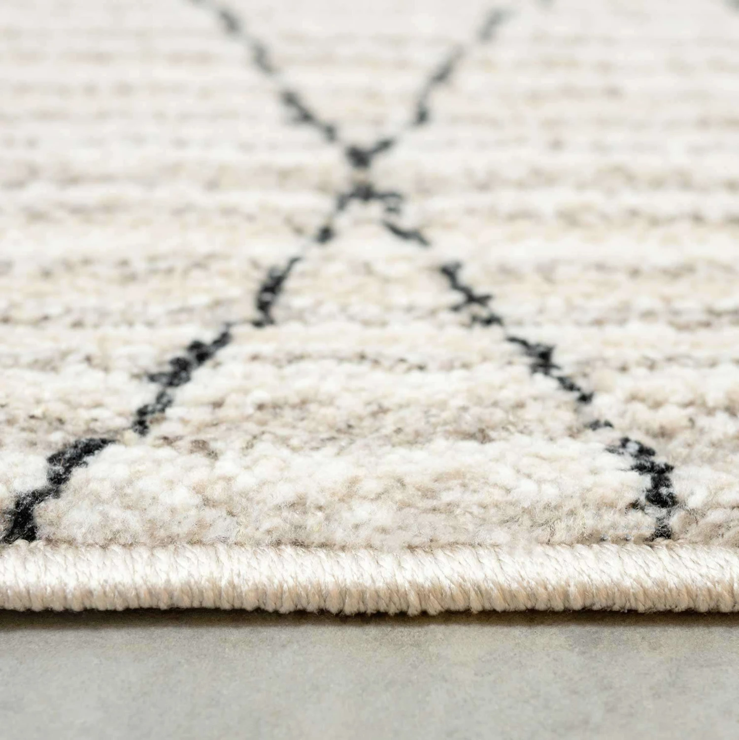 Cosy Soft Abstract Lined Beige Moroccan Berber Runner Rug 6 Cosy Soft Abstract Lined Beige Moroccan Berber Runner Rug - Image 4