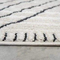 Cosy Soft Underfoot Cream Moroccan Berber Runner Rug -Kukoon Rugs Store Medini 20Cream 20Shaggy 20Rug 20 73 5B4 5D