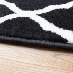 Black Moroccan Trellis Living Room Rug -Kukoon Rugs Store Milan 1799 BO11 Room Black Trellis Living Room Rug 2jpg 5B4 5D