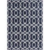 Navy Blue Modern Trellis Bedroom Rug -Kukoon Rugs Store Milan 3605 XO11 Straight On Navy Geometric Living Room Rug