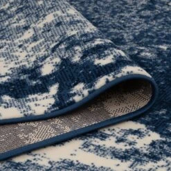 Navy Blue Distressed Living Room Rug -Kukoon Rugs Store Milan 3762 X033 05963 copy
