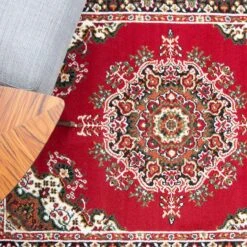 Red Traditional Medallion Living Room Rug -Kukoon Rugs Store Milan 4480 RO55 Room Red Traditional Medallion Living Room Rug 2jpg 5B1 5D