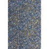Blue Ochre Mottled Shaggy Rug 1 Blue Ochre Mottled Shaggy Rug -Kukoon Rugs Store Murano Blue Straight On 1
