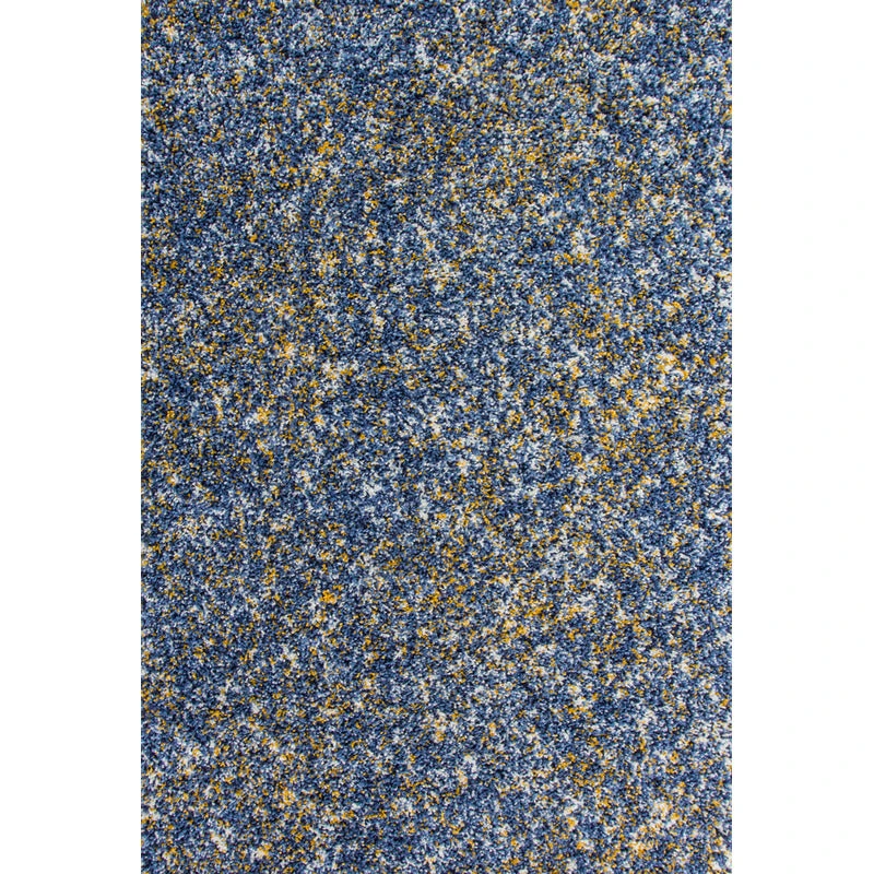 Blue Ochre Mottled Shaggy Rug 3 Blue Ochre Mottled Shaggy Rug