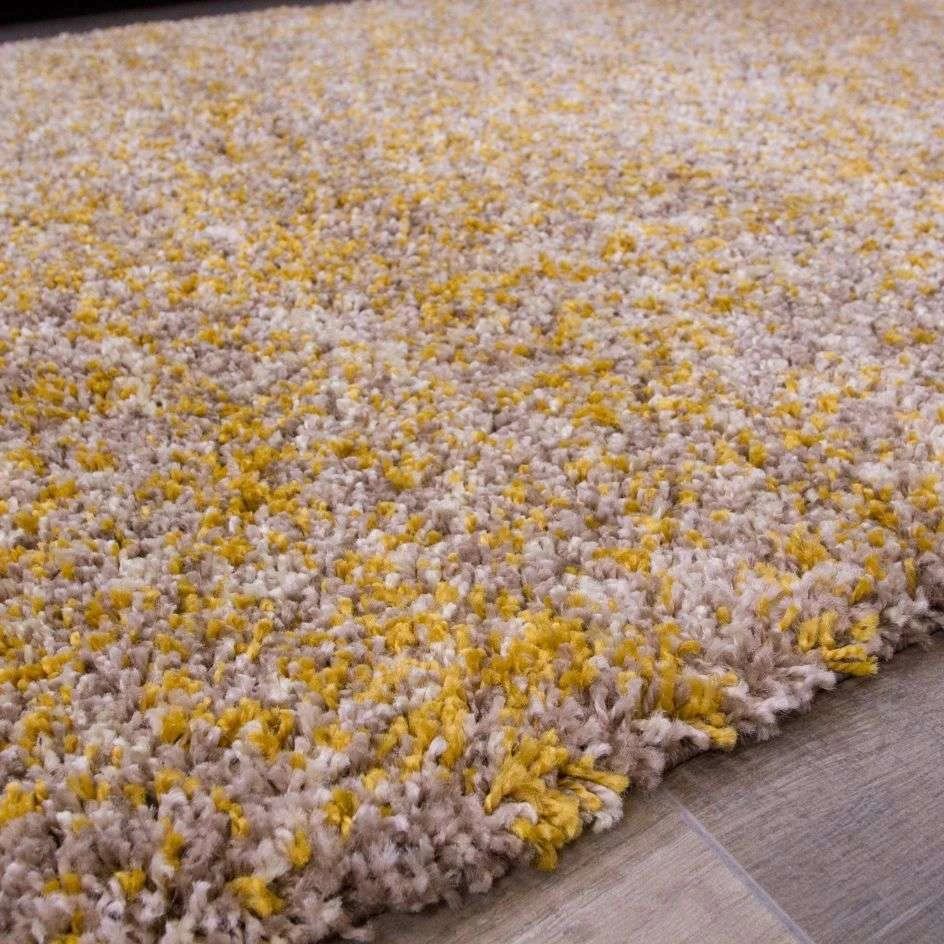 Mustard Soft Shaggy Living Room Rug 7 Mustard Soft Shaggy Living Room Rug - Image 5