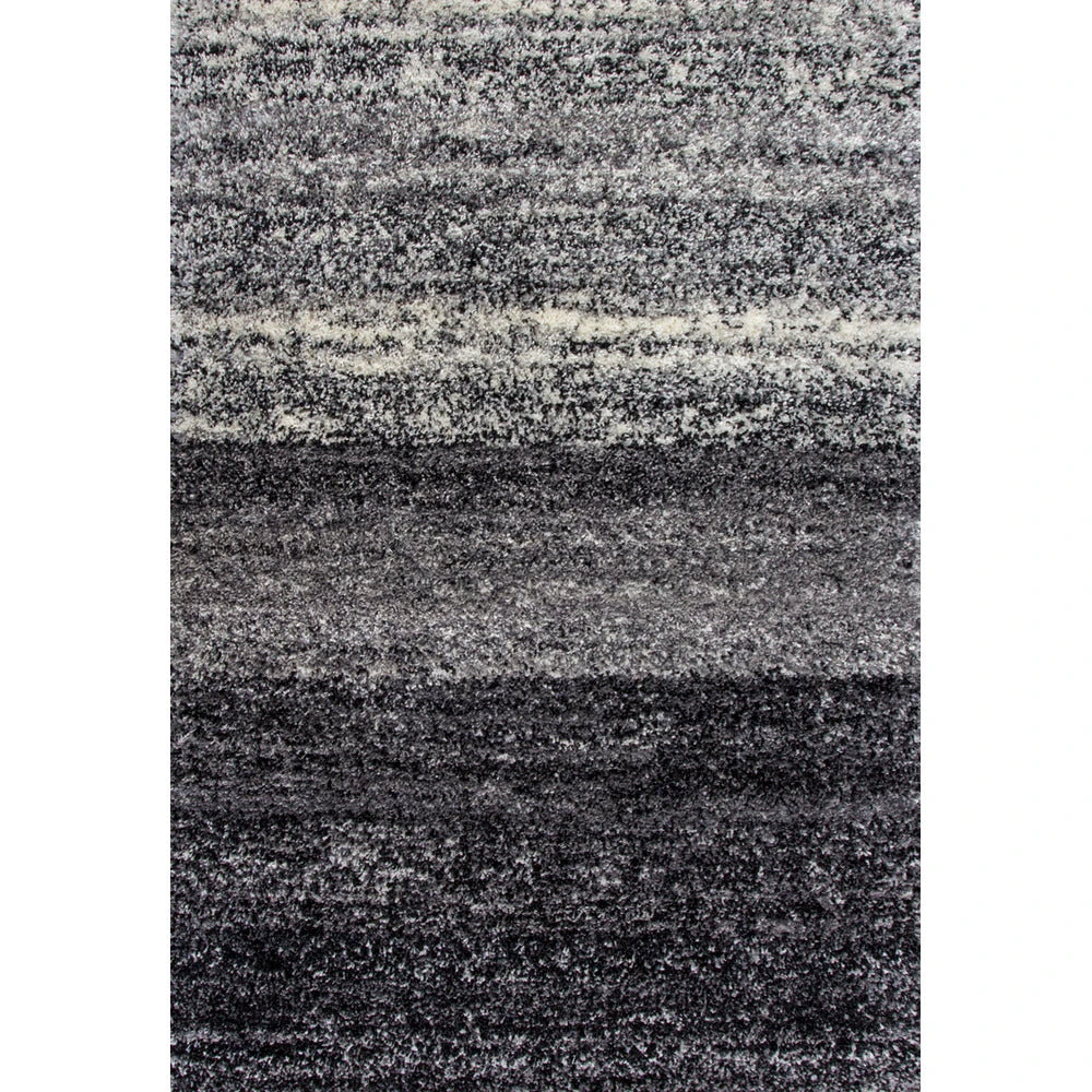 Super Soft Black Stripe Shaggy Bedroom Rug 3 Super Soft Black Stripe Shaggy Bedroom Rug