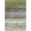 Mottled Stripe Dark Green Shaggy Rug -Kukoon Rugs Store Murano Stripe Dark Green Straight On Long Soft Shaggy Hall Runner
