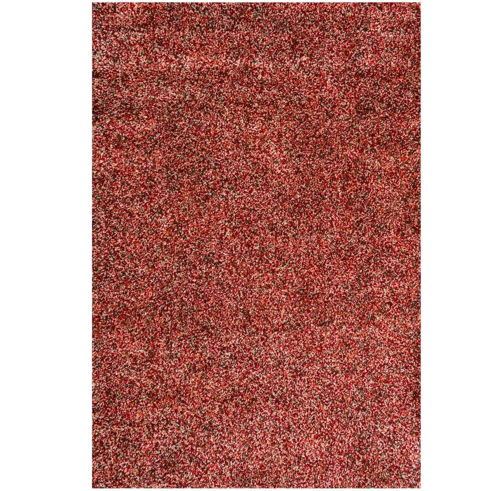 Burnt Orange Mottled Shaggy Hall Runner Rug 8 Burnt Orange Mottled Shaggy Hall Runner Rug - Image 6