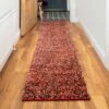 Red Mottled Shaggy Hall Runner Rug -Kukoon Rugs Store Murano 20baba 20 105