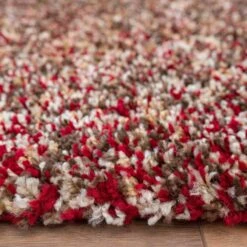 Red Mottled Shaggy Hall Runner Rug -Kukoon Rugs Store Murano 20baba 20 105 5B3 5D