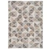 Beige Grey Multi Tile Area Rug -Kukoon Rugs Store Oscar Argyle Beige 08074 overhead sq