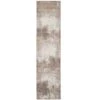 Beige Grey Distressed Runner Rug -Kukoon Rugs Store Oscar Keslie Beige 08096 overhead sq