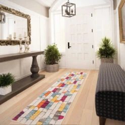 Colourful Wabi Sabi Area Rug -Kukoon Rugs Store Oscar pescara multi RR hall final