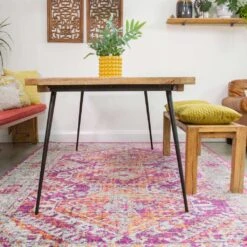 Fuschia Pink Oriental Distressed Runner Rug -Kukoon Rugs Store Oscar 202ab 20 35 5B3 5D