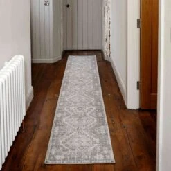 Grey Distressed Vintage Large Hall Runner Rugs -Kukoon Rugs Store Oscar 20rugs 20part 202 20 56 5B1 5D