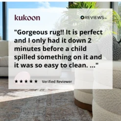 Flatwoven Washable Indoor Doormat - Zoe -Kukoon Rugs Store REVIEWS.ioSocialProofImage 2