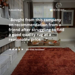 Super Soft Luxury Terracotta Shaggy Rug -Kukoon Rugs Store REVIEWS.io Social Proof Image 1 66fad05d 5958 4d0c b1c5 0fc249f6e2d9