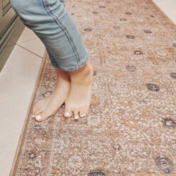 Flatwoven Washable Vintage Floral Runner - Macie -Kukoon Rugs Store Renuu Macie Room web 1 Runner