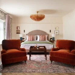 Flatwoven Washable Red Distressed Traditional Rug - Savanna 21 Flatwoven Washable Red Distressed Traditional Rug - Savanna -Kukoon Rugs Store Renuu Savanna Red Vintage Room Web Bedroom ashe hotel Rug 4