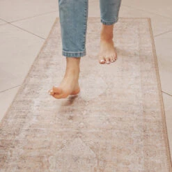Flatwoven Washable Indoor Doormat - Zoe -Kukoon Rugs Store Renuu Zoe Room web Runner