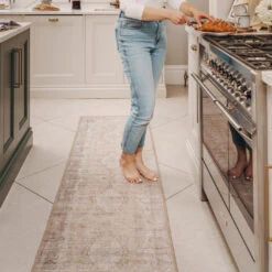 Flatwoven Washable Traditional Distressed Beige Rug - Zoe 28 Flatwoven Washable Traditional Distressed Beige Rug - Zoe -Kukoon Rugs Store Renuu Zoe Room web 1 Runner 1