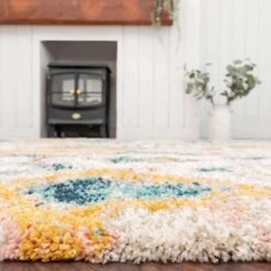 Super Soft Abstract Moroccan Shaggy Runner Rug -Kukoon Rugs Store TRAVELLER 20hall 20runner 20rugs 20 18 5B4 5D