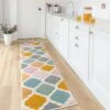 Colourful Pastel Trellis Hall Runner Rug -Kukoon Rugs Store Topaz 20carved 20soft 20living 20room 20rug 20 173