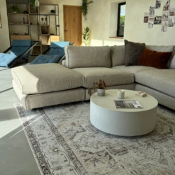 Flatwoven Washable Vintage Ivory Area Rug - Margot -Kukoon Rugs Store Untitled design 2