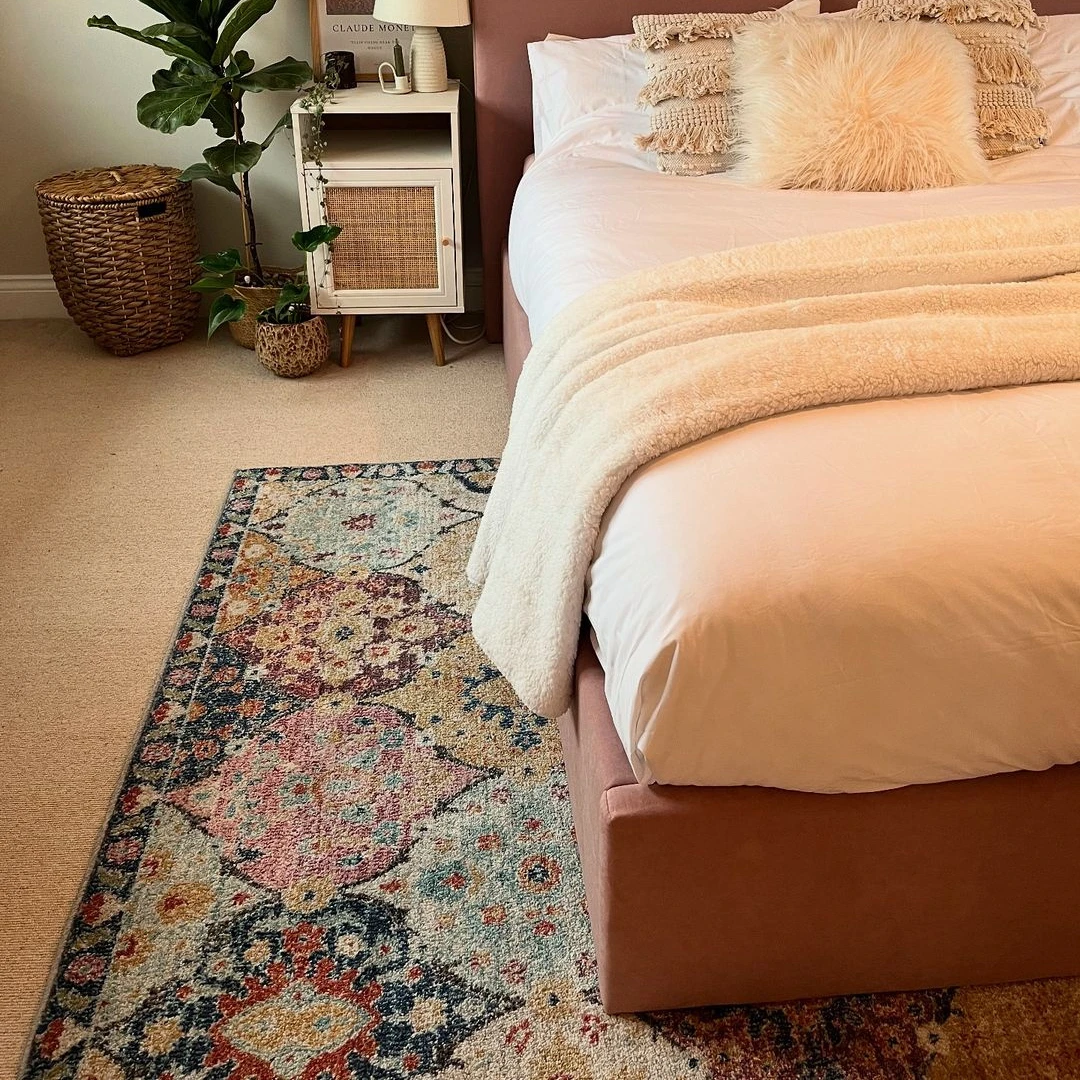 Soft Moroccan Colourful Living Room Area Rug - Atkin 5 Soft Moroccan Colourful Living Room Area Rug - Atkin - Image 3