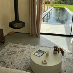 Flatwoven Washable Vintage Ivory Area Rug - Margot -Kukoon Rugs Store Untitled design 4