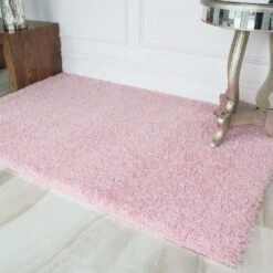 Baby Pink Shaggy Runner Rug -Kukoon Rugs Store Vancouver Baby Pink Runner Angle zpsvzitbvja 5B2 5D