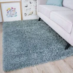 Duck Egg Shaggy Rug -Kukoon Rugs Store Vancouver Duck Egg Donnas 1 zps6y4jvwfd 5B1 5D