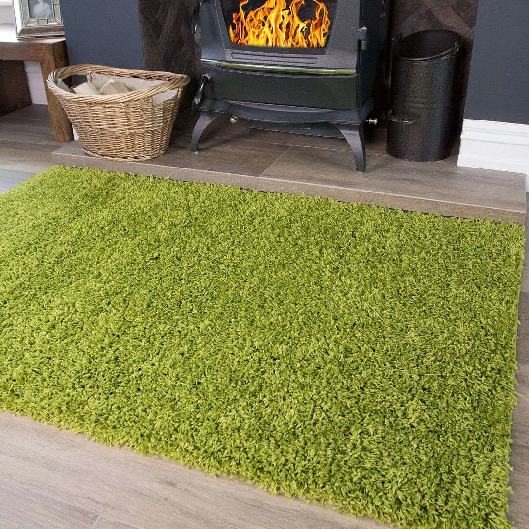 Fern Green Shaggy Rug 3 Fern Green Shaggy Rug