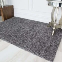Grey Shaggy Rug