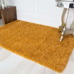 Soft Yellow Ochre Shaggy Rug 10 Soft Yellow Ochre Shaggy Rug -Kukoon Rugs Store Vancouver Ochre Donnas 1 zpsbp8tveb0