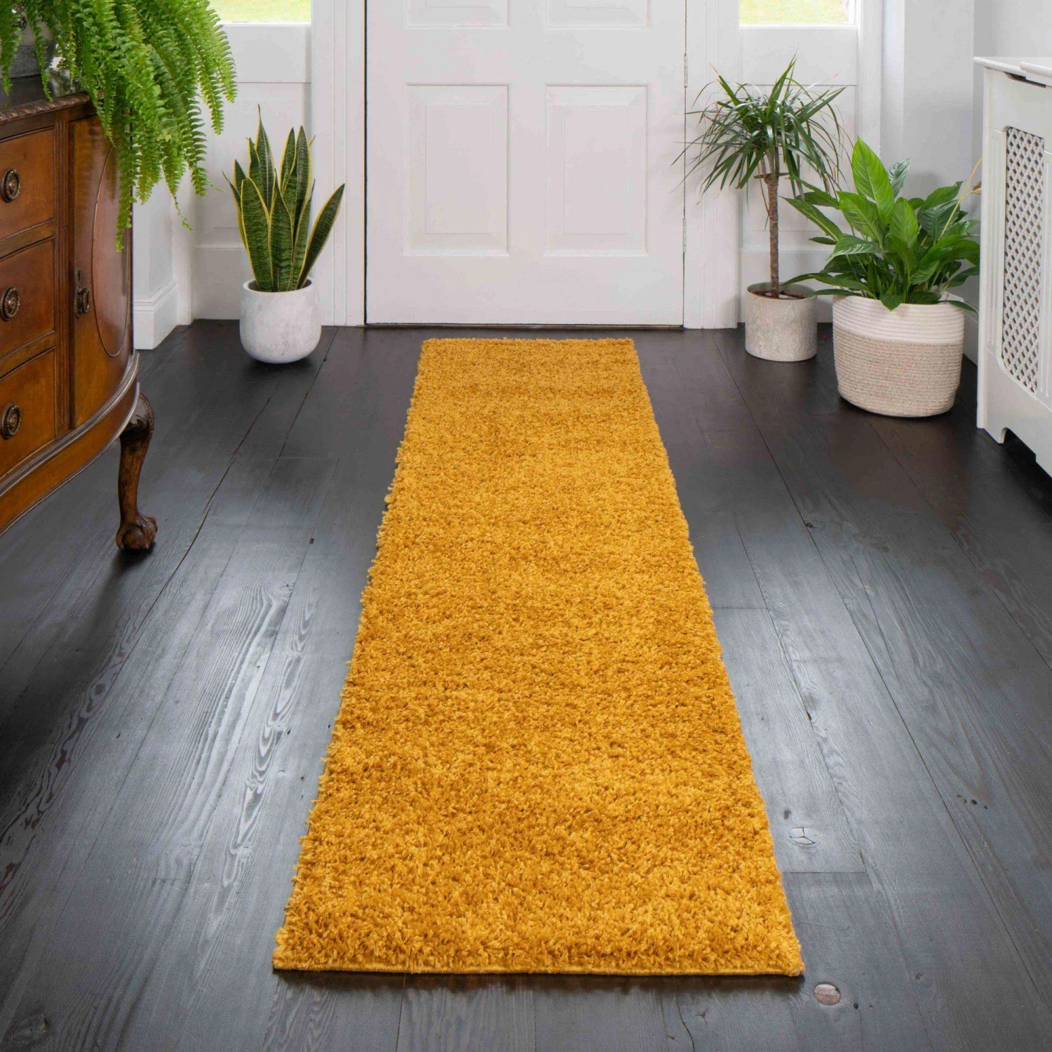 Soft Yellow Ochre Shaggy Rug 9 Soft Yellow Ochre Shaggy Rug - Image 7
